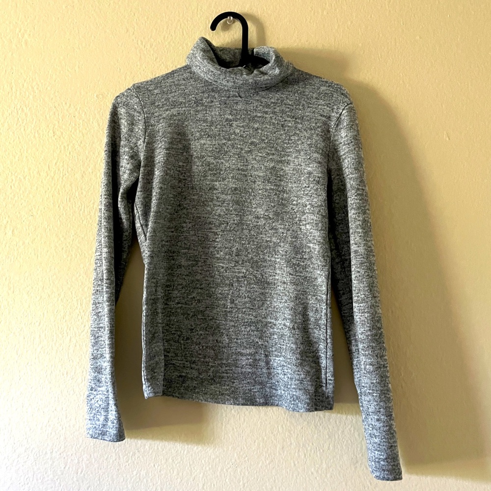 Long sleeve roll over turtleneck slim